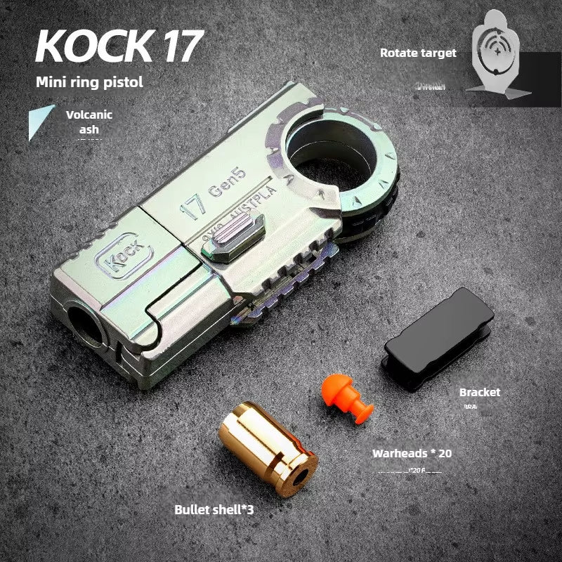 Exciting Portable Mini 3D Decompression Alloy Soft Bullet Pistol Toy - The Ultimate Birthday Gift for Boys and Outdoor Adventures