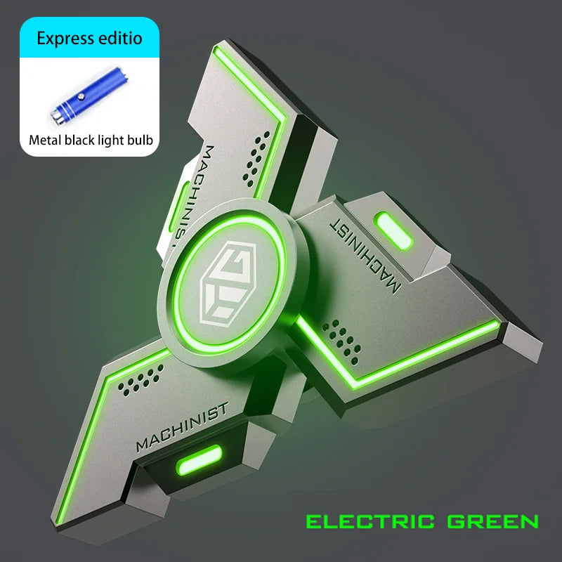 Experience Ultimate Relaxation with the Advanced Smart Luminous Fidget Spinner - Premium Metal Alloy Stress Relief Toy for All Ages!