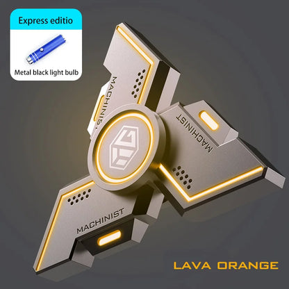 Experience Ultimate Relaxation with the Advanced Smart Luminous Fidget Spinner - Premium Metal Alloy Stress Relief Toy for All Ages!