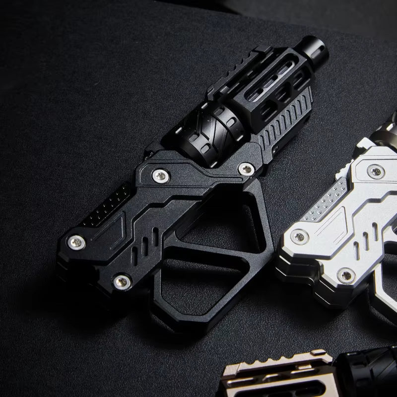 EDC QT-3000 Revolver Flip Push Slider Fidget Spinner - Multi-Functional Metal Fingertip Gyro Toy for Stress Relief and Anxiety Management