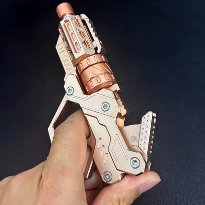 EDC QT-3000 Revolver Flip Push Slider Fidget Spinner - Multi-Functional Metal Fingertip Gyro Toy for Stress Relief and Anxiety Management