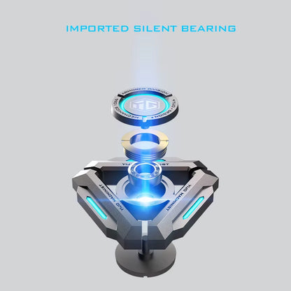 Experience Ultimate Relaxation with the Luminous Metal Handheld Fidget Spinner - Glow in the Dark Stress Relief Toy for Kids and Adults!