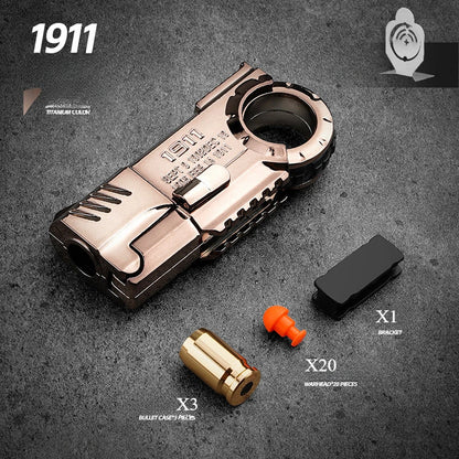 Exciting Portable Mini 3D Decompression Alloy Soft Bullet Pistol Toy - The Ultimate Birthday Gift for Boys and Outdoor Adventures