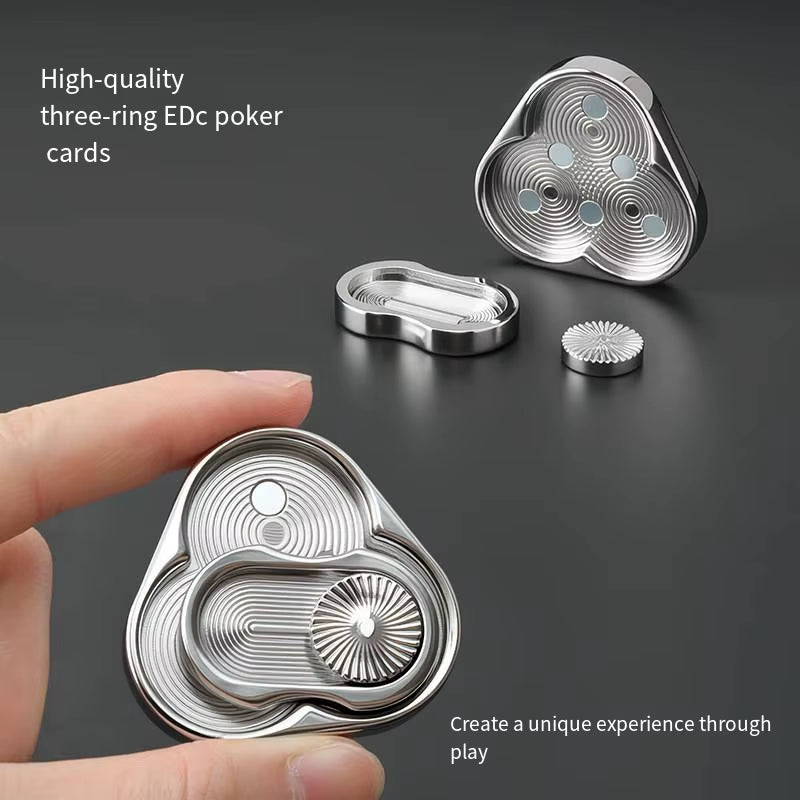 Experience Ultimate Stress Relief with the Triangle Spinner Flip Coin - Your Go-To EDC Fidget Toy for Fun and Relaxation