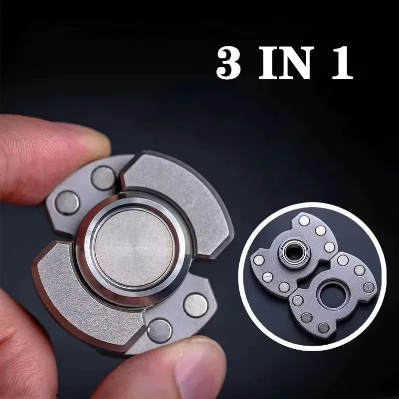 Elevate Your Focus with the Metal Magnetic Slider Hand Spinner - The Ultimate EDC Stress Relief Toy for Adults