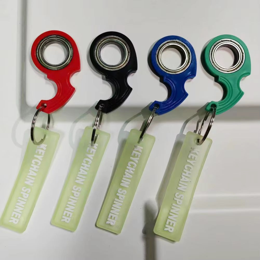 Luminous Metal Keychain Spinner - The Ultimate Trendy Fidget Accessory for Teens and Adults - Perfect Gift for Stress Relief and Fun