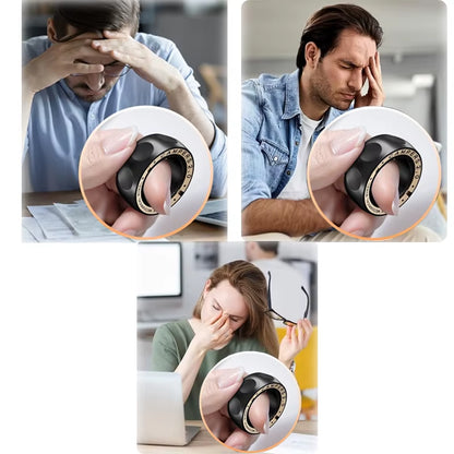 Elevate Your Focus with the SPYSTAR Magnetic Stress Relief Spinner Ring - The Ultimate Anti-Anxiety Fidget Toy for Adults, Perfect Gift for Men and Women