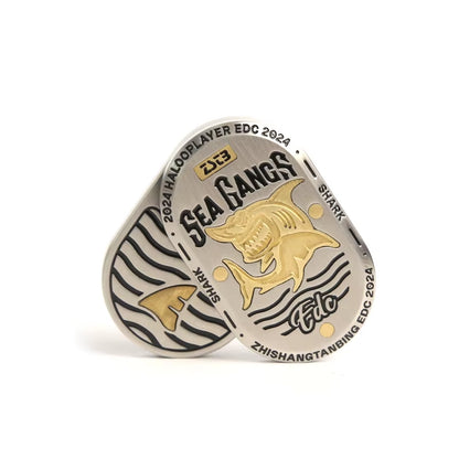 Unleash Your Focus with the Zhi Shang Tan Bing Shark Premium Metal Fidget Slider - The Ultimate Stress Relief Toy for Office and Beyond!