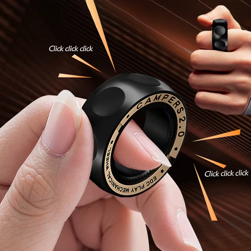 Elevate Your Focus with the SPYSTAR Magnetic Stress Relief Spinner Ring - The Ultimate Anti-Anxiety Fidget Toy for Adults, Perfect Gift for Men and Women