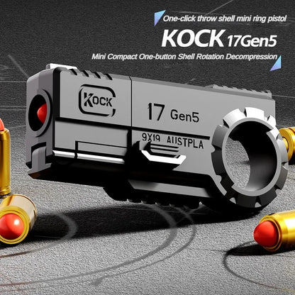 Exciting Portable Mini 3D Decompression Alloy Soft Bullet Pistol Toy - The Ultimate Birthday Gift for Boys and Outdoor Adventures