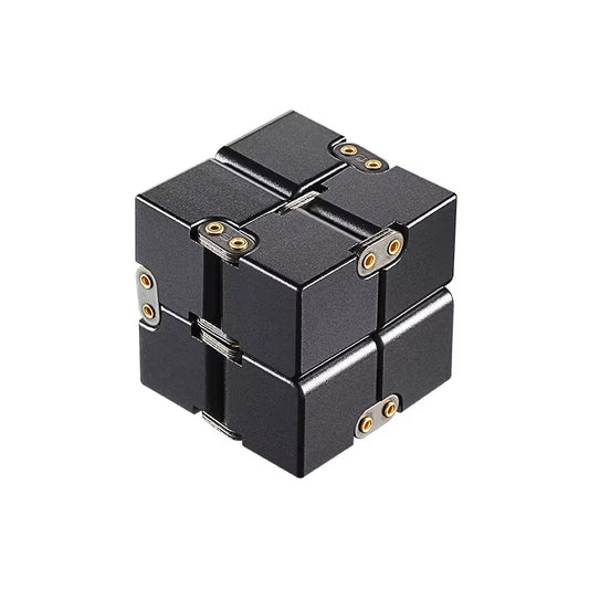 Experience Calm with the Infinity Cube Metal Fidget Toy - The Ultimate Anxiety Relief Device for Adults and Kids with Autism and ADHD