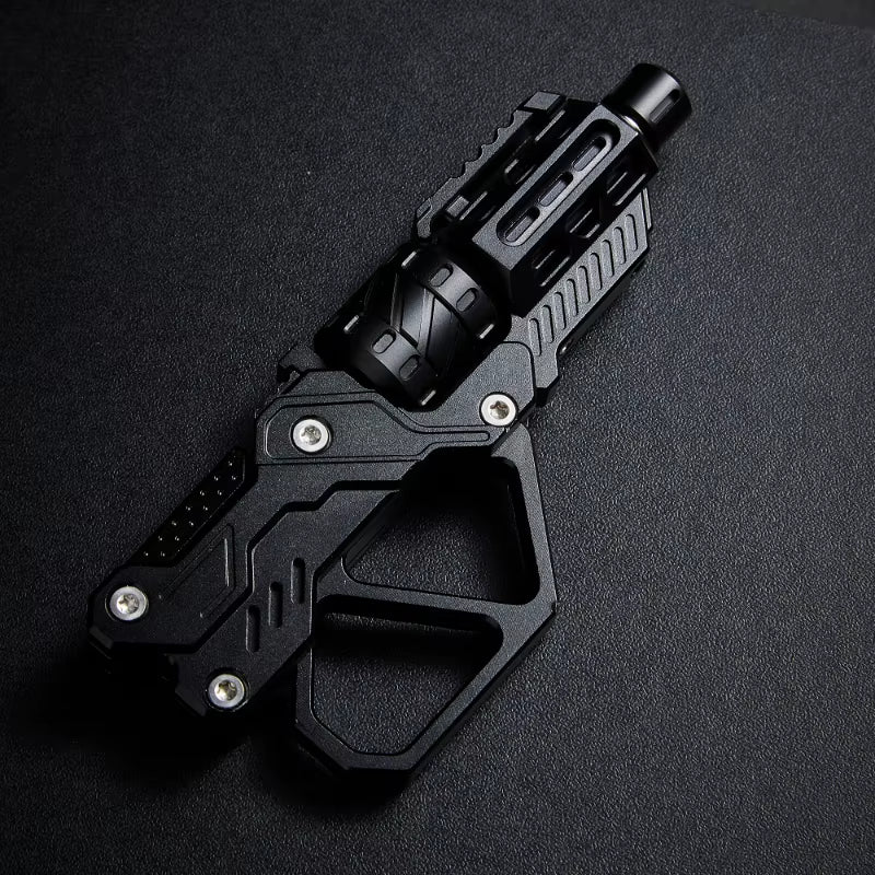 EDC QT-3000 Revolver Flip Push Slider Fidget Spinner - Multi-Functional Metal Fingertip Gyro Toy for Stress Relief and Anxiety Management