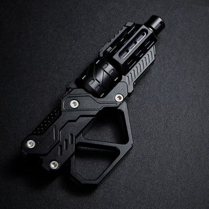 EDC QT-3000 Revolver Flip Push Slider Fidget Spinner - Multi-Functional Metal Fingertip Gyro Toy for Stress Relief and Anxiety Management