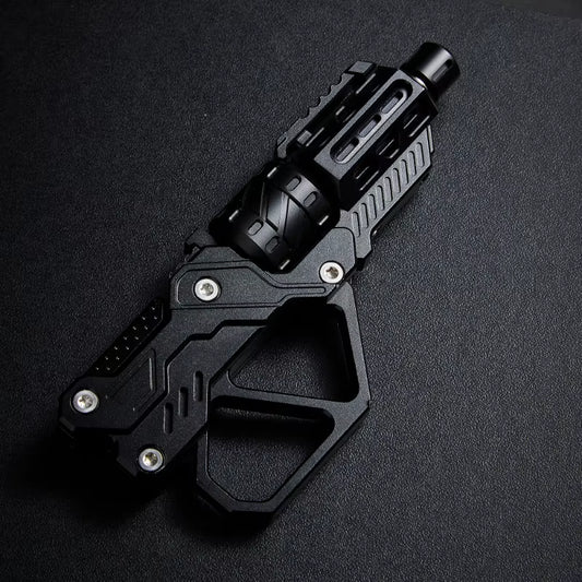 EDC QT-3000 Revolver Flip Push Slider Fidget Spinner - Multi-Functional Metal Fingertip Gyro Toy for Stress Relief and Anxiety Management