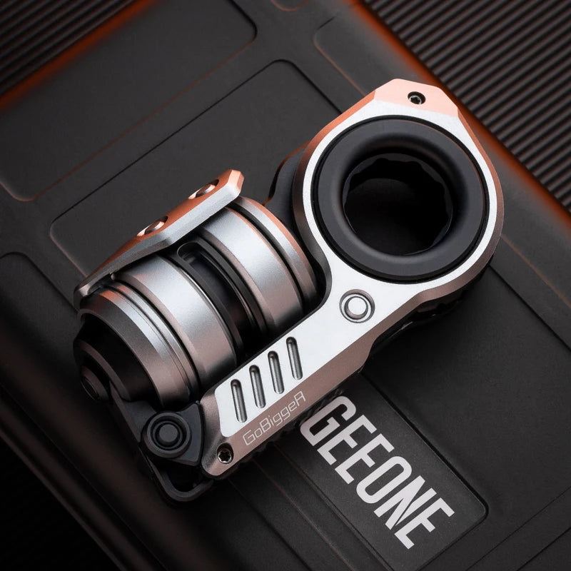 Compact metal EDC fidget spinner designed for controlled finger flipping and continuous tactile interaction, supporting focus, stress relief, and sensory stimulation through precise mechanical movement.