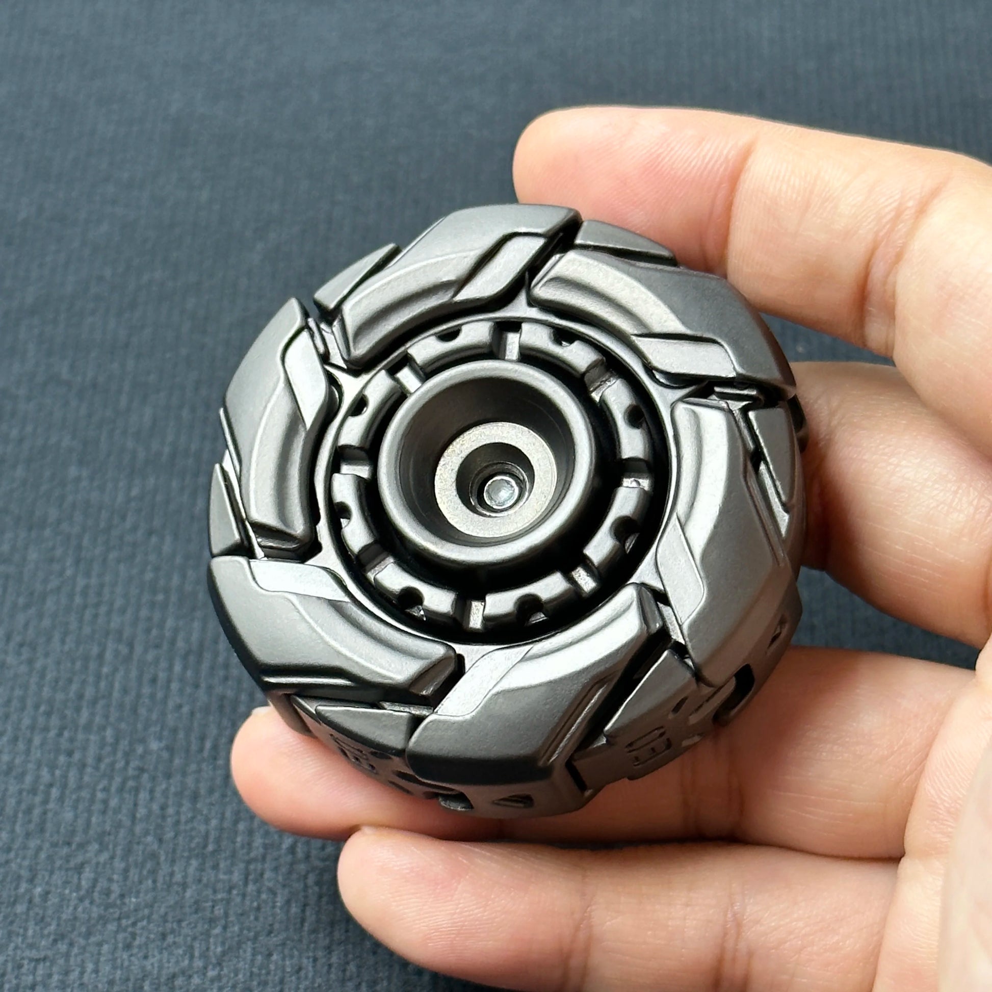 Elevate Your Focus with the EDC Fidget Sliders Open Armor Spinning Top - Premium Magnetic Metal Stress Relief Toy for Adults