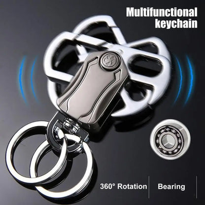 Ultimate Heavy-Duty Key Organizer: Multi-Tool with Carabiner, Bottle Opener, and Fidget Spinner