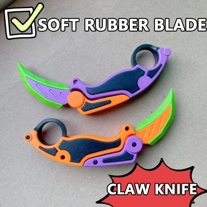 Portable Anti-Stress 3D Printed Carrot Toy for Teens - Stress Relief and Anxiety Management Tool