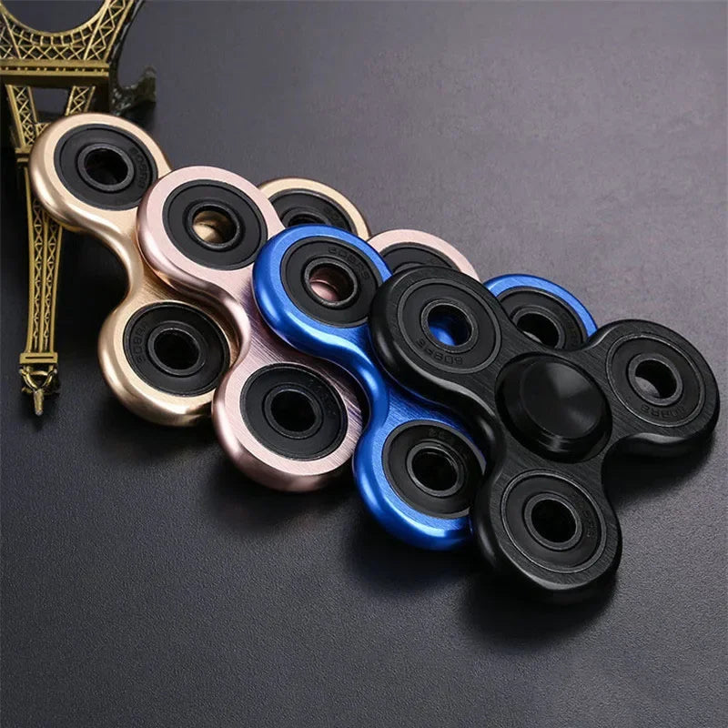Experience Ultimate Relaxation with the Aluminum Alloy Fidget Spinner - Perfect Stress Relief Toy for All Ages!