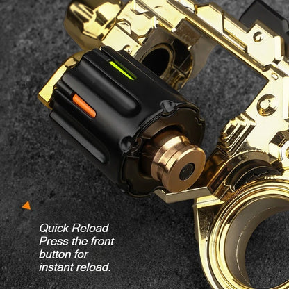 Alloy Revolver EDC Fidget Toy - Mini Metal Military Pistol for Stress Relief and Collecting Fun