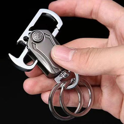 Ultimate Heavy-Duty Key Organizer: Multi-Tool with Carabiner, Bottle Opener, and Fidget Spinner