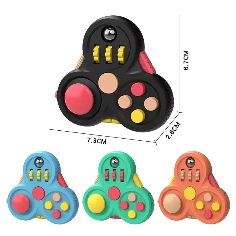 Rainbow EDC Fidget Spinner - Colorful Anti-Anxiety Toy for Stress Relief and Enhanced Focus