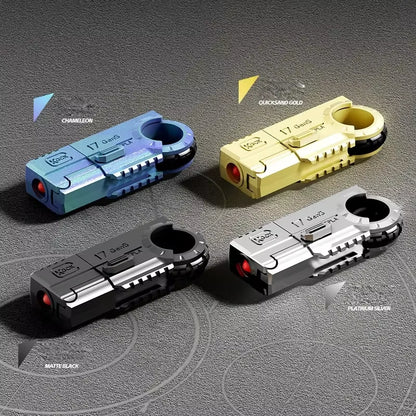 Exciting Portable Mini 3D Decompression Alloy Soft Bullet Pistol Toy - The Ultimate Birthday Gift for Boys and Outdoor Adventures