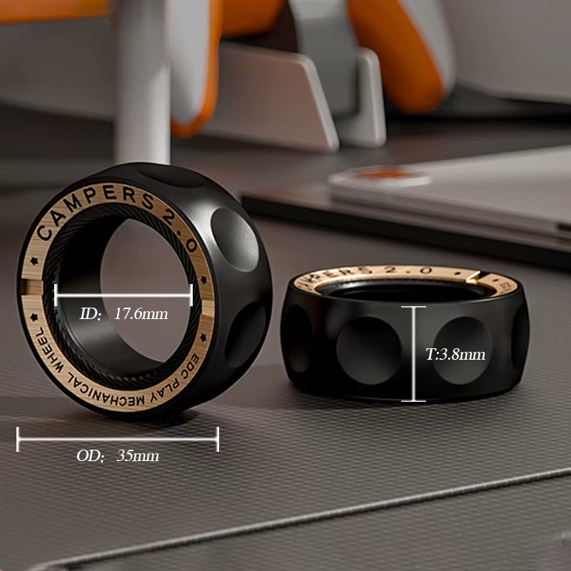 Elevate Your Focus with the SPYSTAR Magnetic Stress Relief Spinner Ring - The Ultimate Anti-Anxiety Fidget Toy for Adults, Perfect Gift for Men and Women