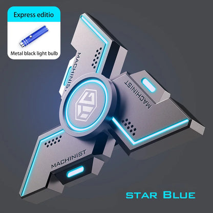 Experience Ultimate Relaxation with the Advanced Smart Luminous Fidget Spinner - Premium Metal Alloy Stress Relief Toy for All Ages!
