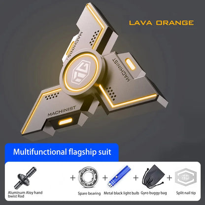 Experience Ultimate Relaxation with the Advanced Smart Luminous Fidget Spinner - Premium Metal Alloy Stress Relief Toy for All Ages!