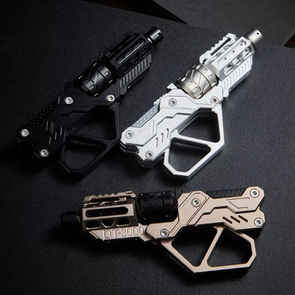 EDC QT-3000 Revolver Flip Push Slider Fidget Spinner - Multi-Functional Metal Fingertip Gyro Toy for Stress Relief and Anxiety Management