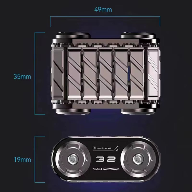 Premium Metal EDC Fidget Roller - The Ultimate Stress Relief Toy for Adults with Autism and ADHD