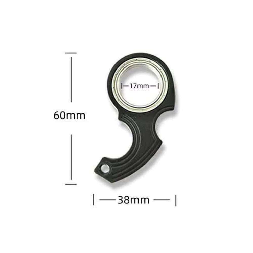 Luminous Metal Keychain Spinner - The Ultimate Trendy Fidget Accessory for Teens and Adults - Perfect Gift for Stress Relief and Fun