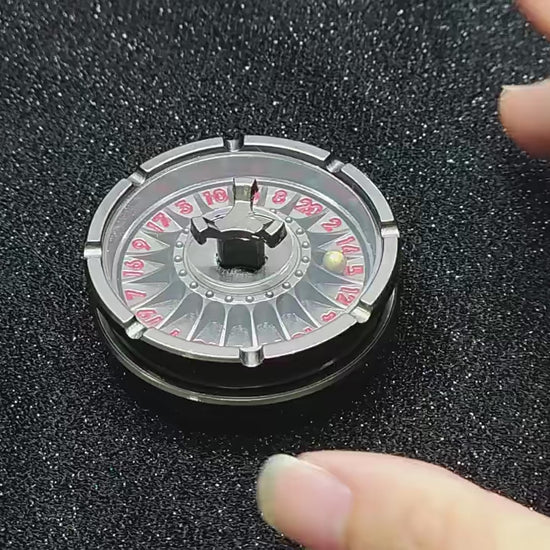 Metal roulette dice fidget spinner made from high-quality alloy, featuring smooth long-lasting bearings and a compact design, ideal for stress relief, focus, and tactile play for kids and adults