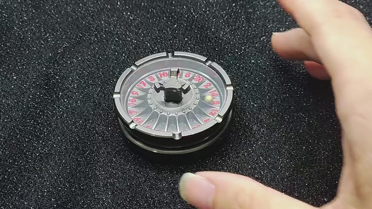 Metal roulette dice fidget spinner made from high-quality alloy, featuring smooth long-lasting bearings and a compact design, ideal for stress relief, focus, and tactile play for kids and adults