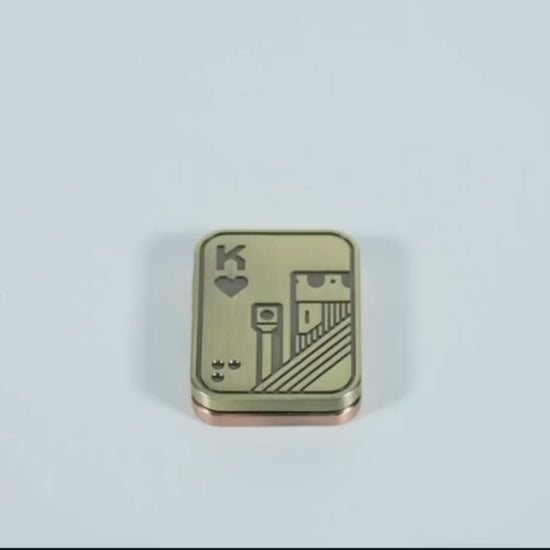 KK AA Metal Skull Fidget Slider - The Ultimate Stress Relief EDC Toy for Adults