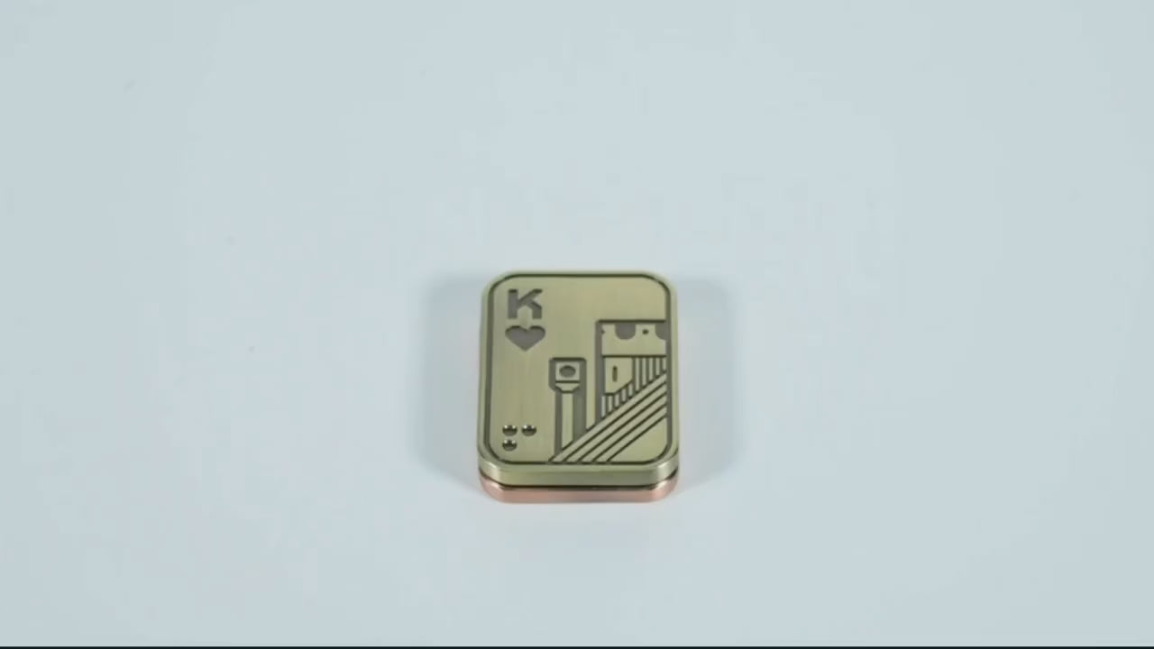 KK AA Metal Skull Fidget Slider - The Ultimate Stress Relief EDC Toy for Adults