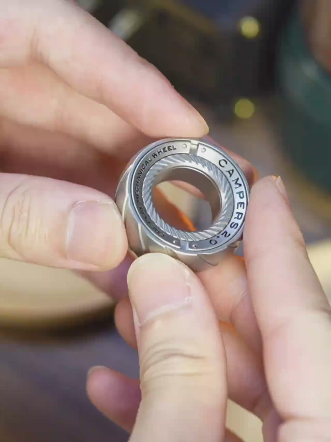 Elevate Your Focus with the SPYSTAR Magnetic Stress Relief Spinner Ring - The Ultimate Anti-Anxiety Fidget Toy for Adults, Perfect Gift for Men and Women