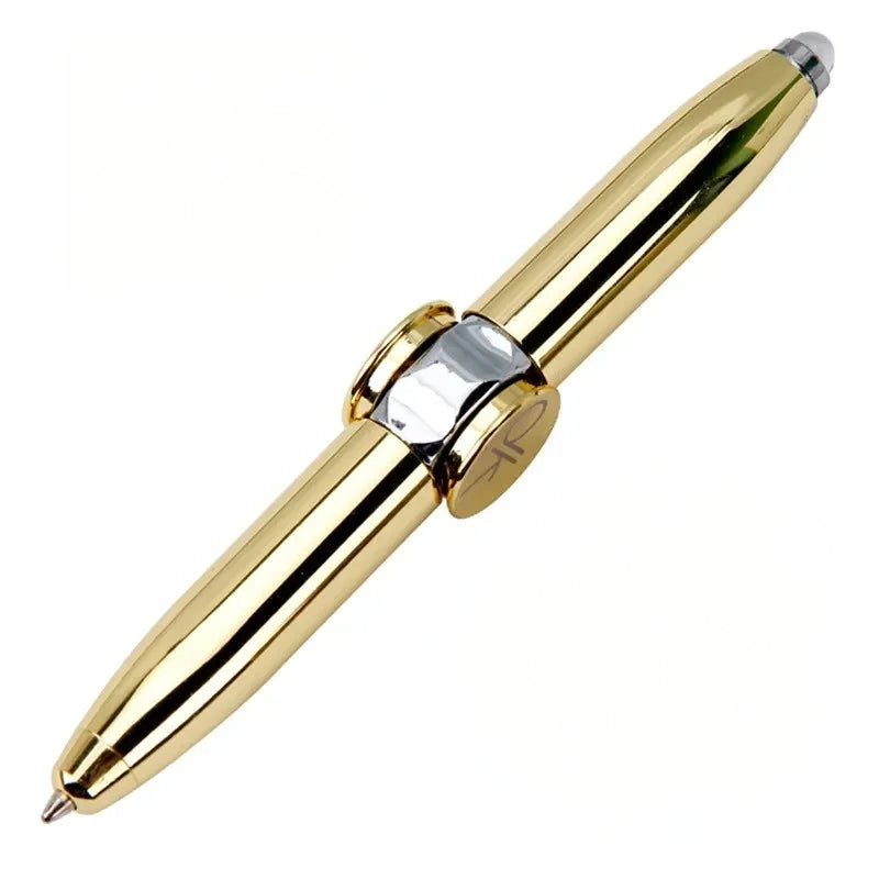 Multifunctional LED Gyro Pen with Decompression Features and Fidget Spinner Functionality - Ideal Gift for All Ages